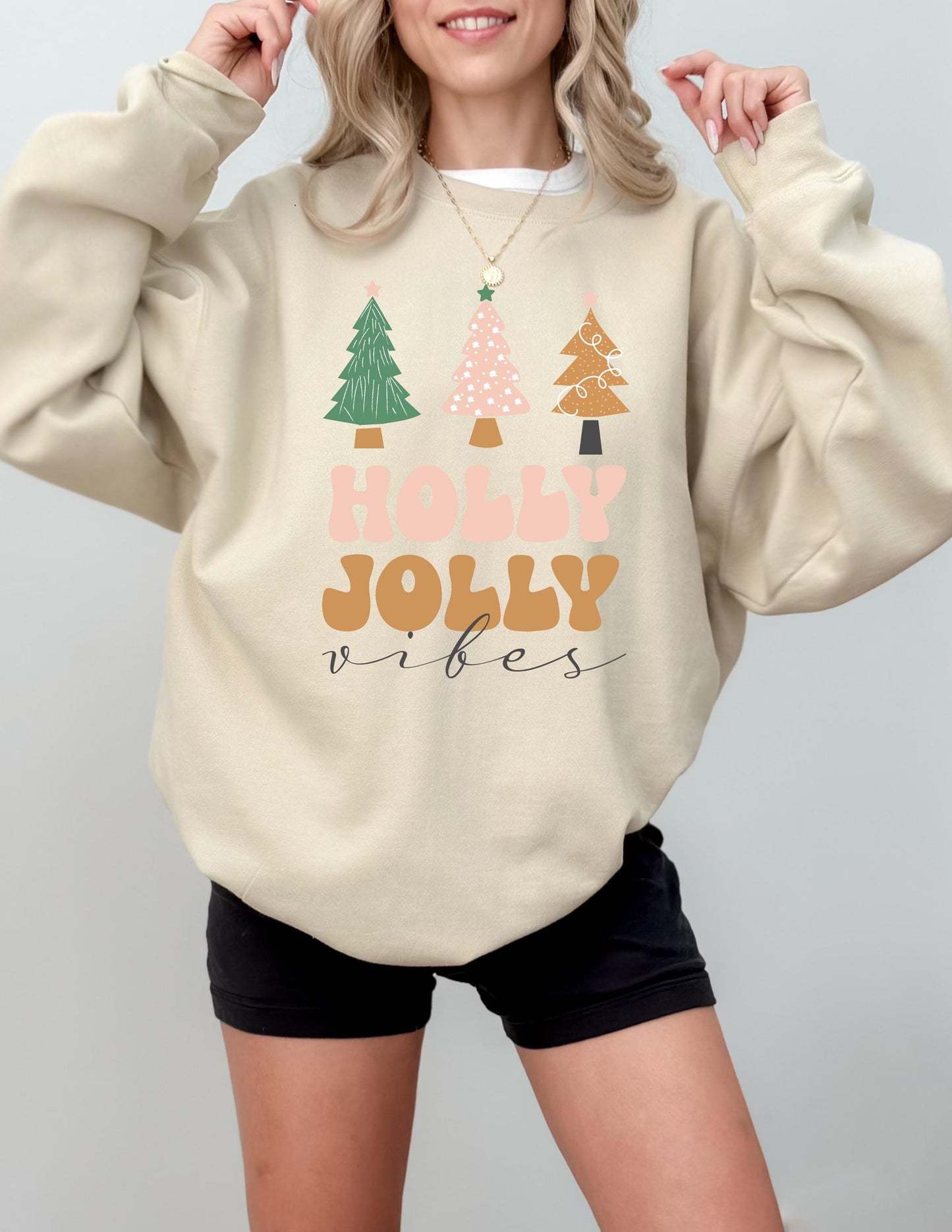 Holly Jolly Vibes Crewneck