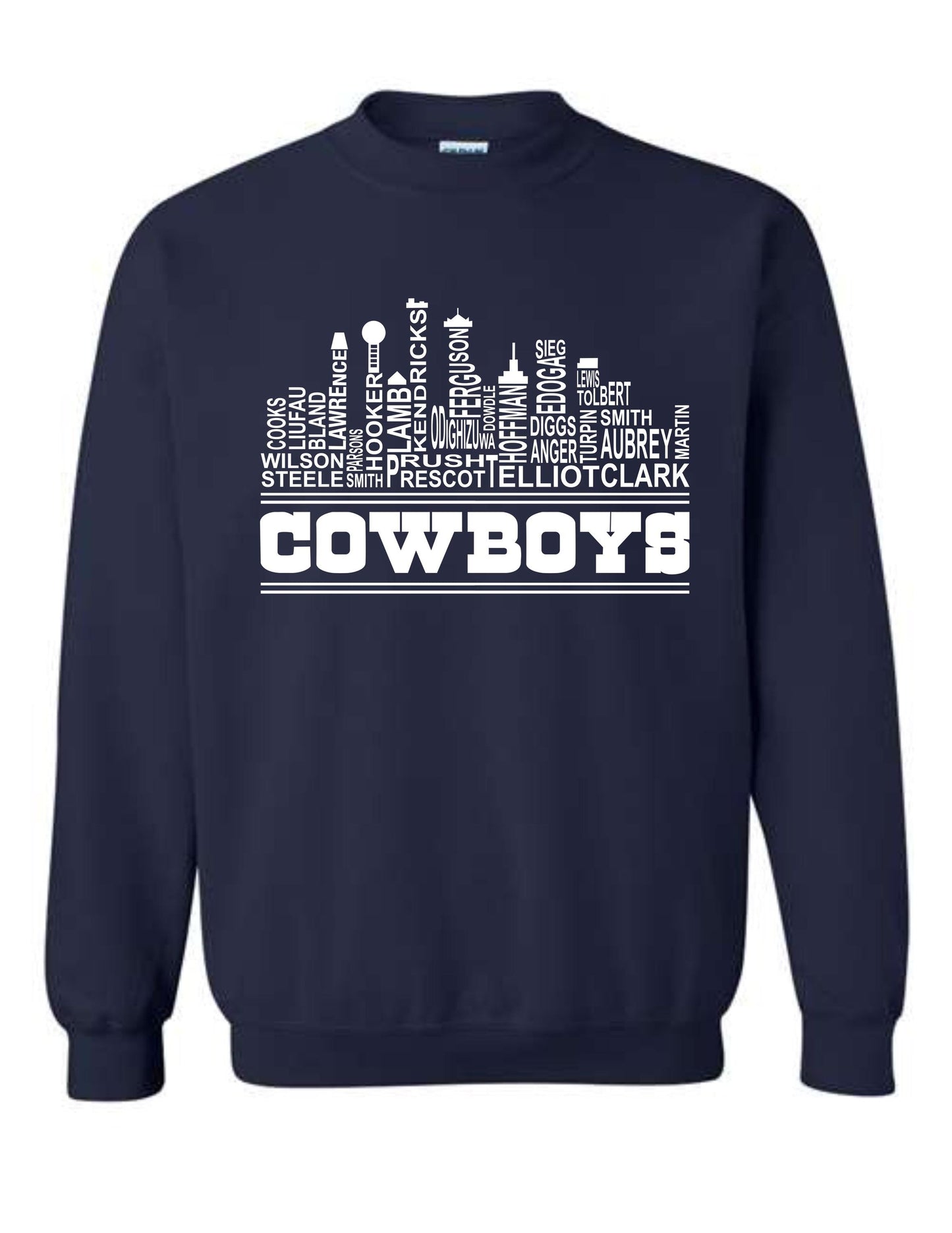 Dallas Skyline Football Crewneck