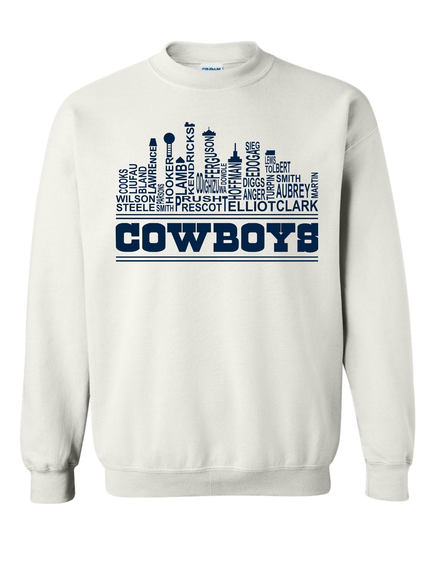 Dallas Skyline Football Crewneck
