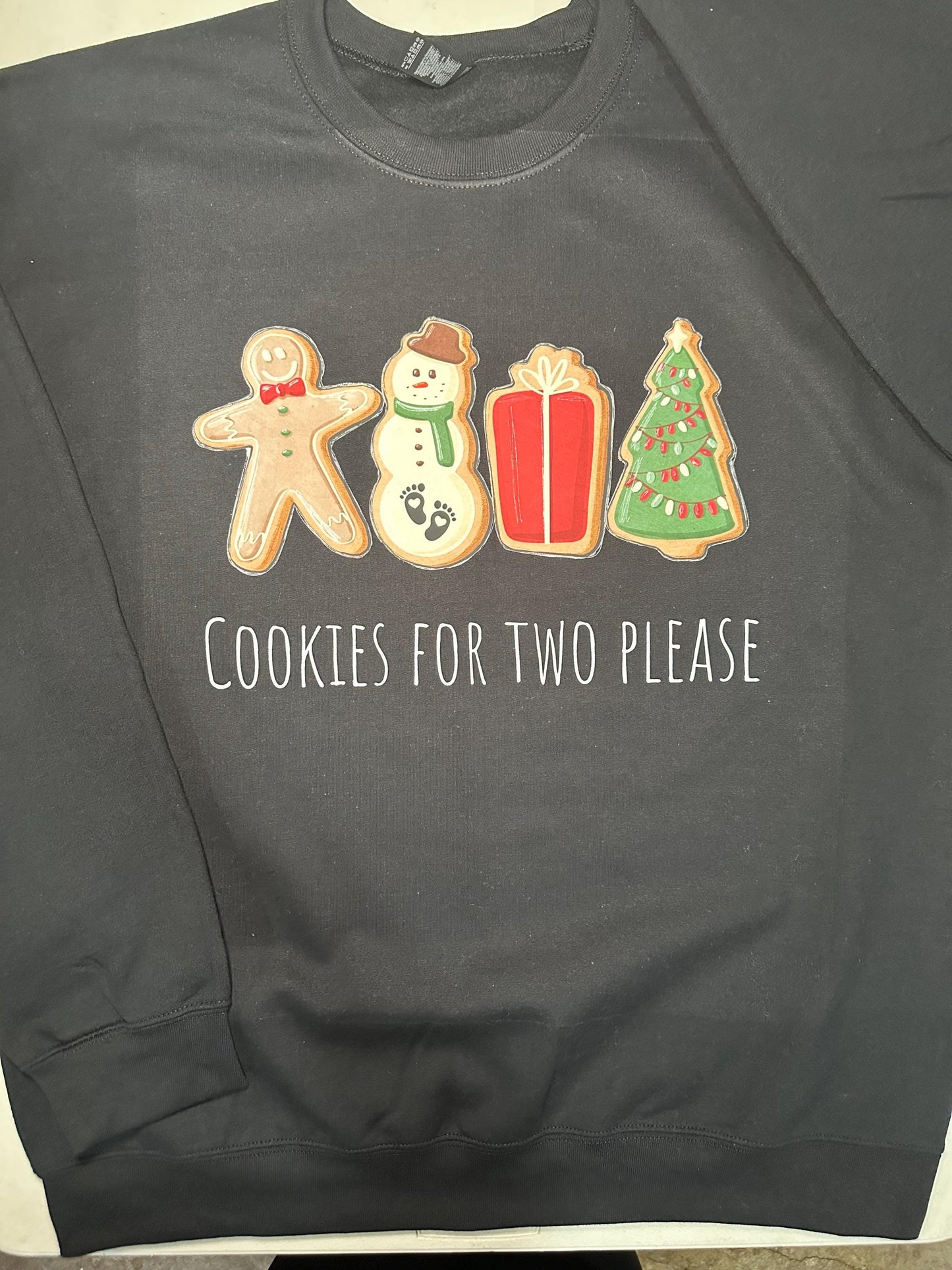 Cookies for two please Christmas Crewneck