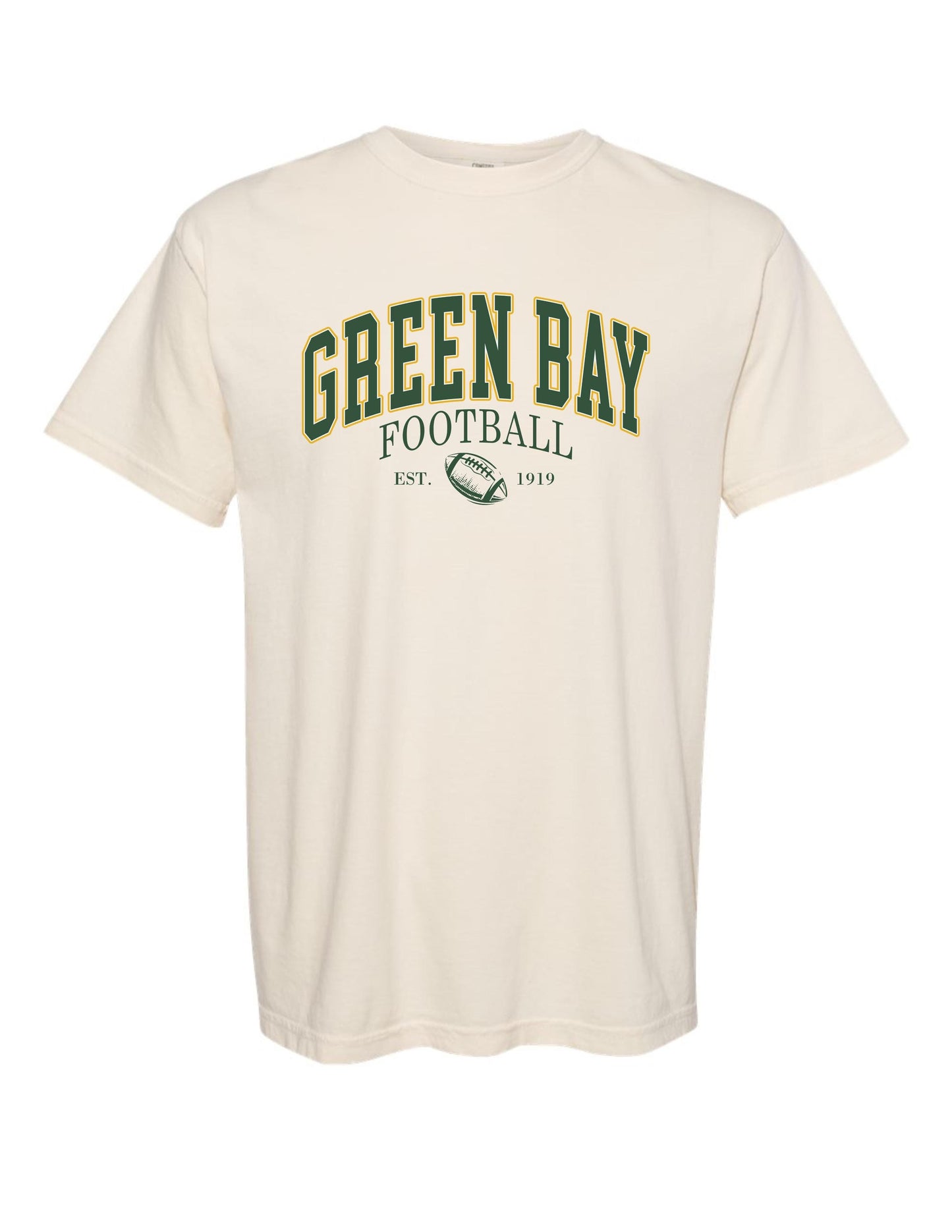 Green Bay Football est 1919 Comfort Colors Tshirt
