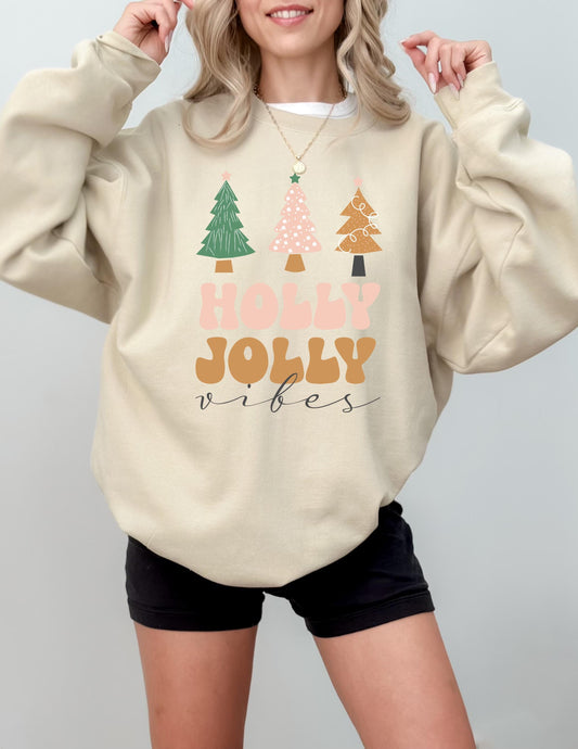 Holly Jolly Vibes Crewneck