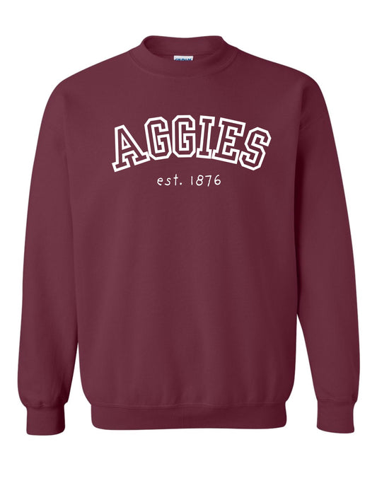 Aggie College est 1876 Crewneck