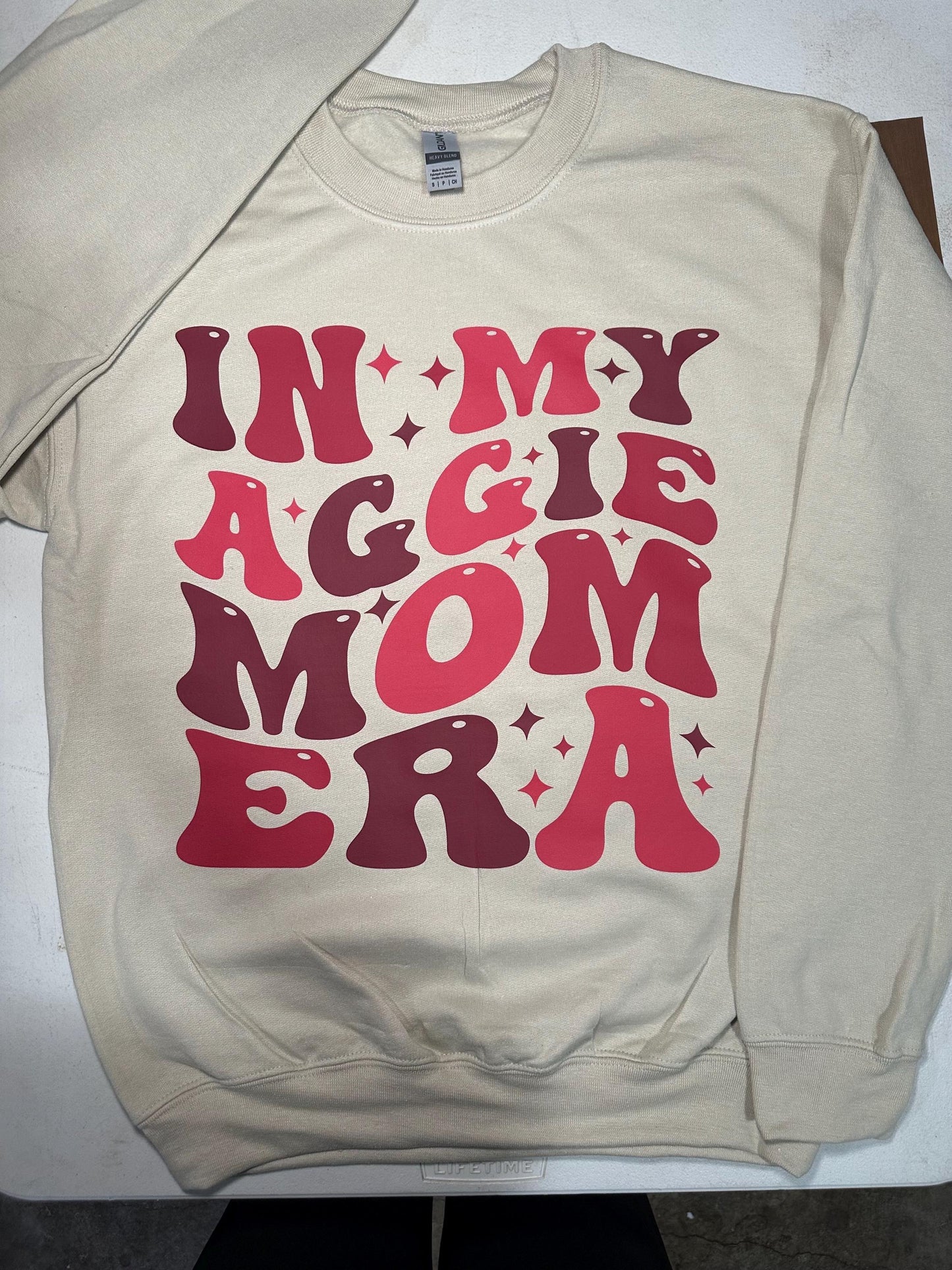In my Aggie Mom Era Crewneck