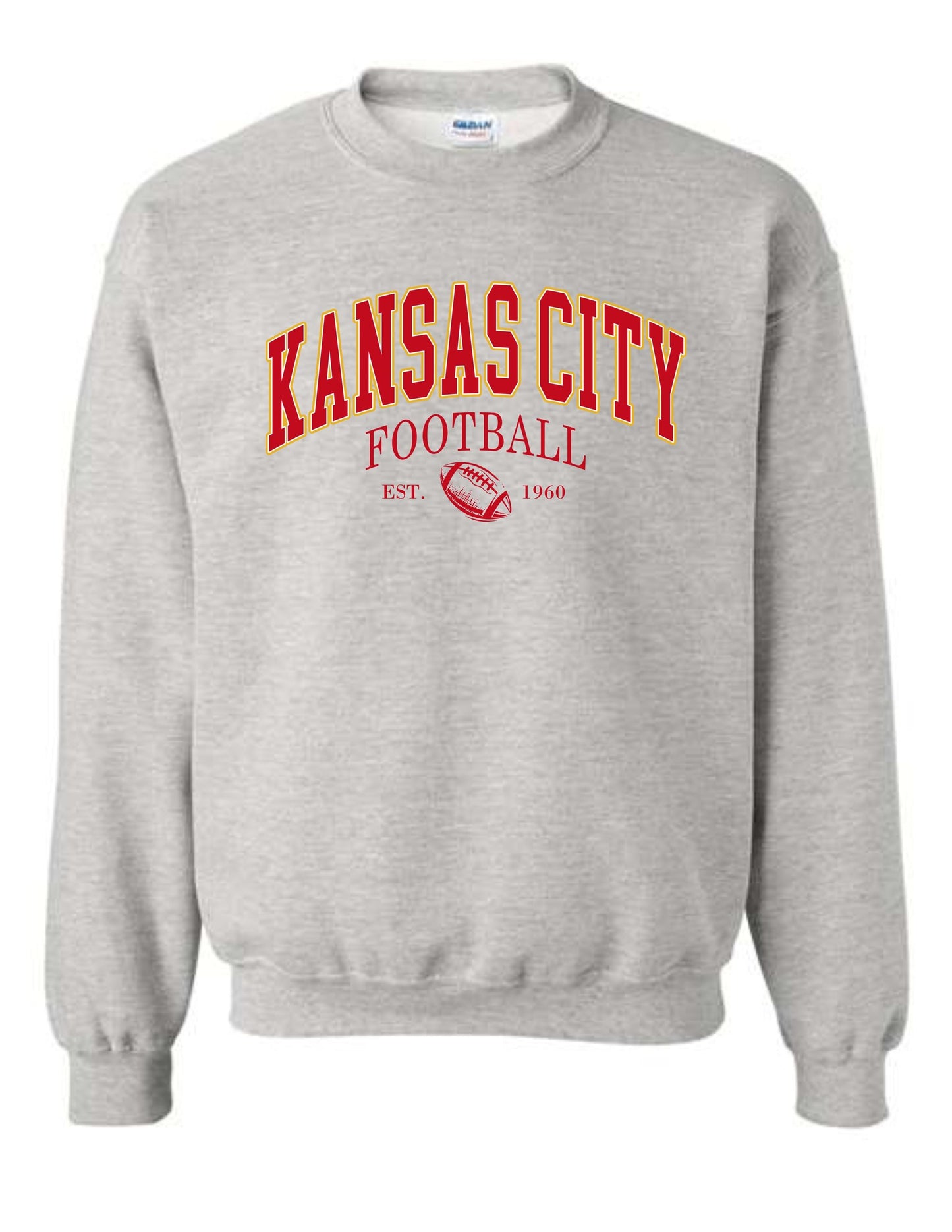 Kansas City Football est. 1960 Crewneck