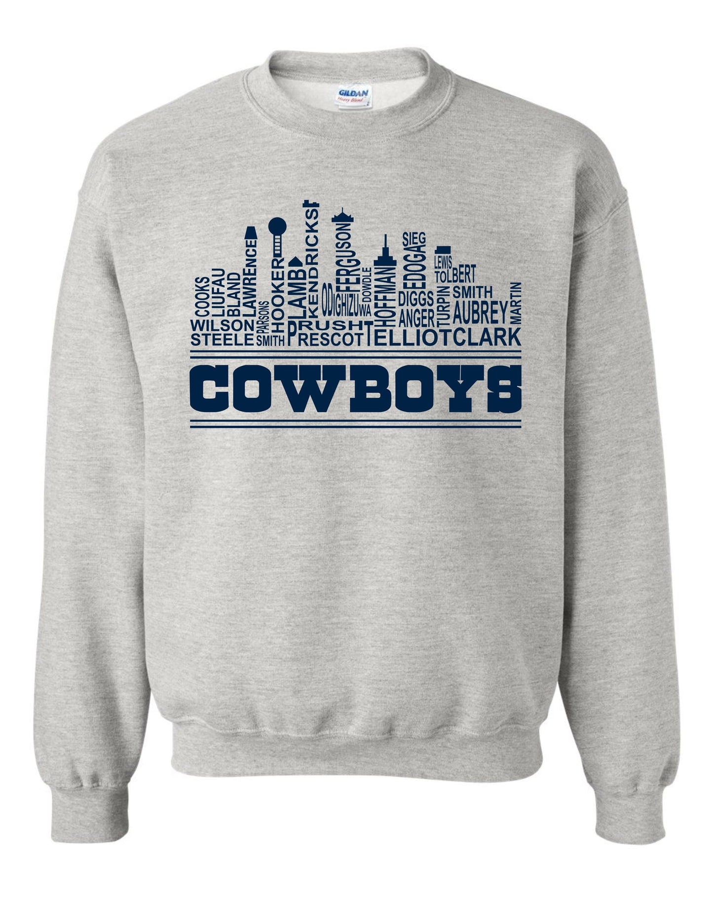Dallas Skyline Football Crewneck