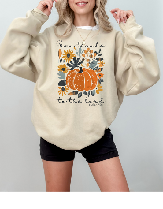 Give Thanks To The Lord Crewneck