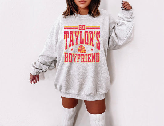 Go Taylor's Boyfriend Chiefs Crewneck