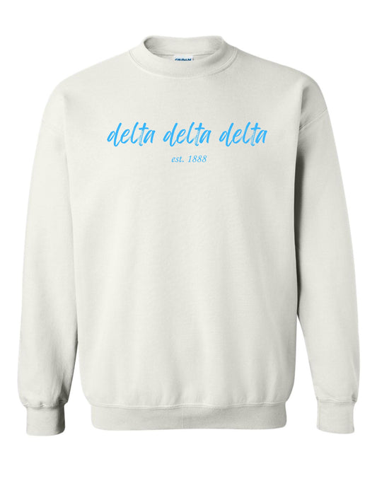 Delta Delta Delta Sorority Crewneck