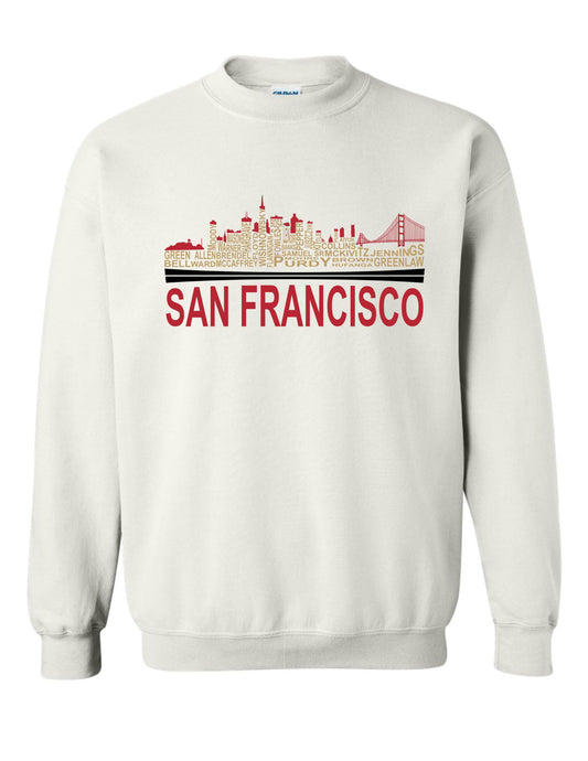 San Fransisco Football Skyline Crewneck