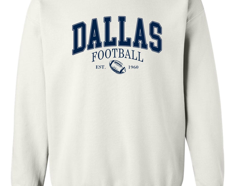 Dallas Football est 1960 Crewneck