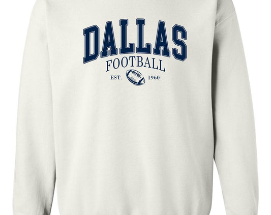 Dallas Football est 1960 Crewneck